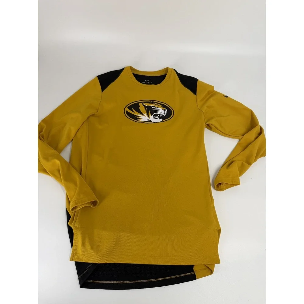 Missouri Tigers Mizzou‎ Nike Long Sleeve Shooting Shirt Size Large L Dri Fit